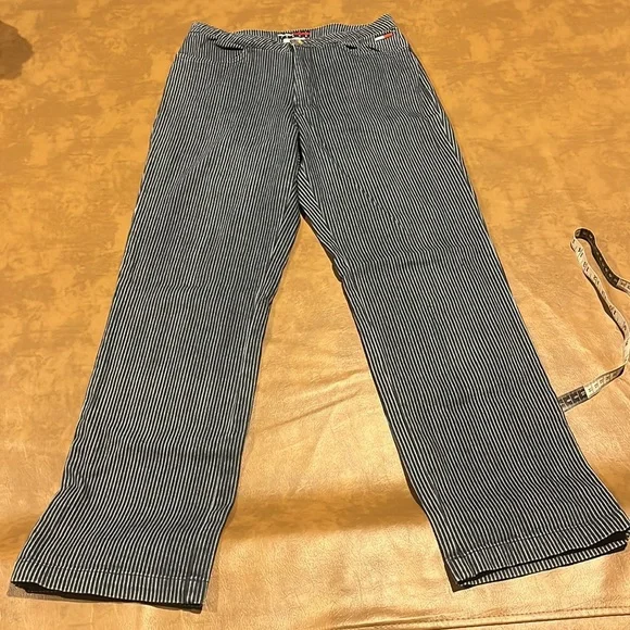 90s/Y2K Tommy Hilfiger Pinstripe Pants - Picture 7 of 8